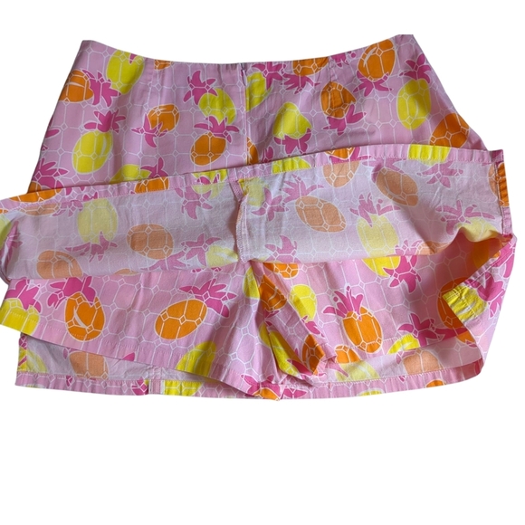 LILLY PULITZER Pineapple Print Skirt Bow, Lace Trim Sz 6 - Picture 5 of 6